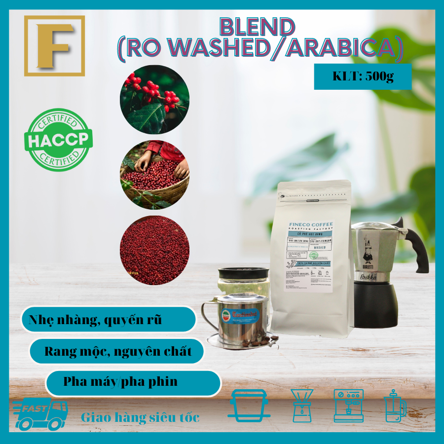 BLEND - Phong vị ngọt ngào, hương trái cây, hậu vị ngọt dài lâu. Cà phê pha phin/pha máy |500gr|