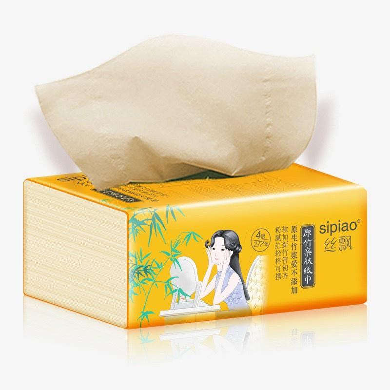 Giấy ăn gấu trúc Sipiao 1 gói mã 6085 hàng chuẩn 270 tờ hàng có sẵn.