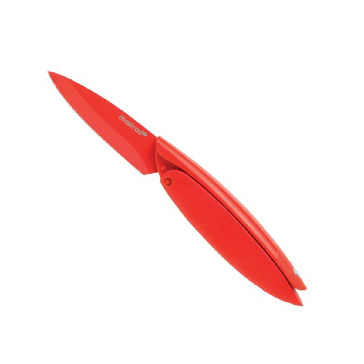 Mastrad - Dao gọt màu đỏ - 7.6cm