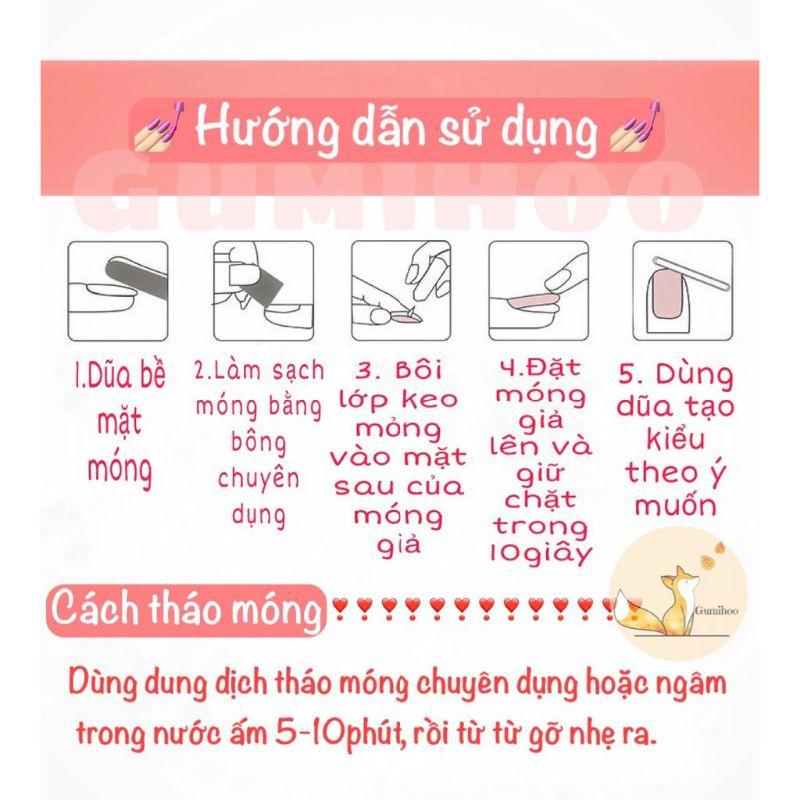 (Ảnh thật)Nailbox, móng tay giả tự gắn ,móng úp