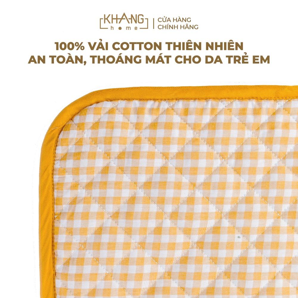 Túi Nệm Trẻ Em Khang Home Chần Bông Cho Bé Đi Học - Kèm Gối May Tiện Lợi, Gọn Nhẹ Size 70x150cm