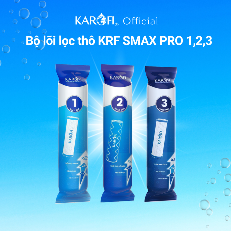 Bộ lõi lọc Smax Pro Karofi - hàng chính hãng