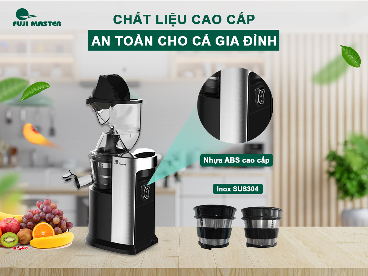 Máy Ép Chậm Trái Cây Chính Hãng Fuji Master FJM-2822 - Hàng chính hãng