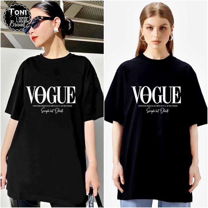 Áo Thun Tay Lỡ Local Brand VOGUE Cotton 100 form rộng nam nữ Unisex (AT2200L - Full Box - Kèm Video Ảnh Thật)