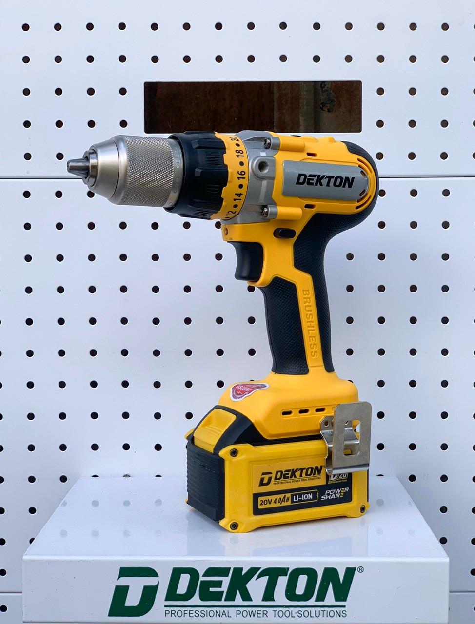 MÁY KHOAN PIN 18-21V 13MM DEKTON D20-ID1390BL - HÀNG CHÍNH HÃNG