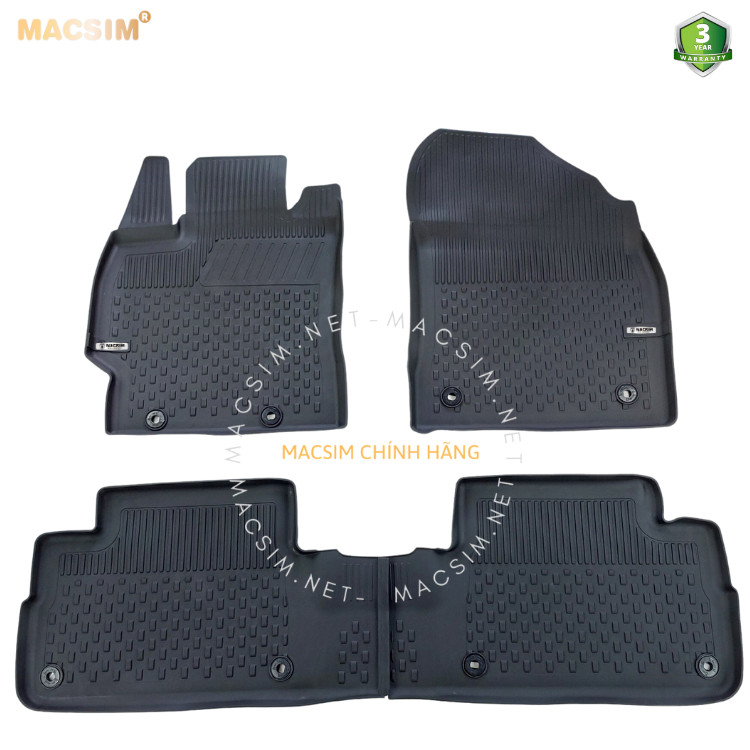 Thảm lót sàn ô tô nhựa TPE Silicon Toyota Corolla 2007- 2012 Nhãn hiệu Macsim