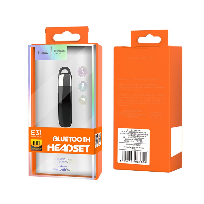 Tai Nghe Bluetooth Hoco E31 Wireless V4.2, Pin 55mAh