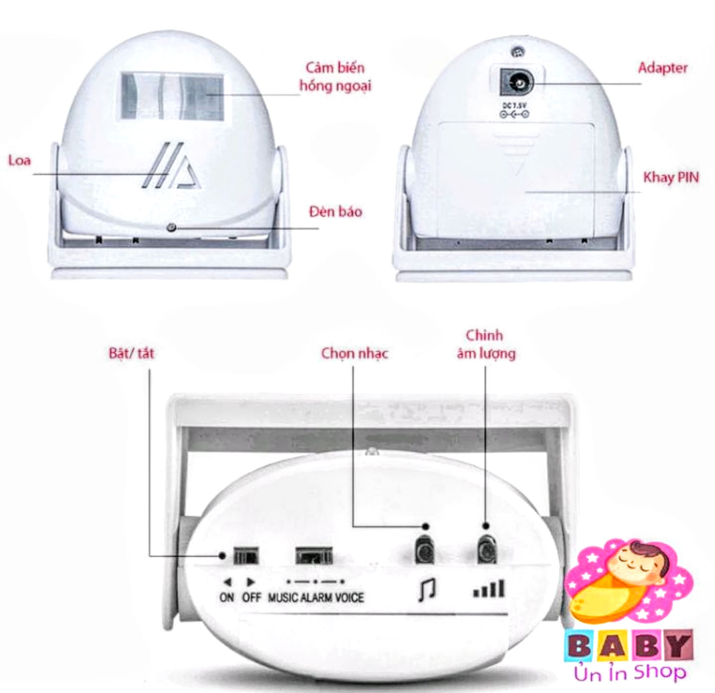 1 BỘ CHUÔNG BÁO KHÁCH BÁO NHẮC NHỞ ĐEO KHẨU TRANG RỬA TAY SÁT KHUẨN BẰNG GIỌNG NÓI ÂM THANH TIẾNG VIỆT THÔNG MINH MẪU MỚI HÀNG CHUẨN CHẤT LƯỢNG GIÁ TỐT