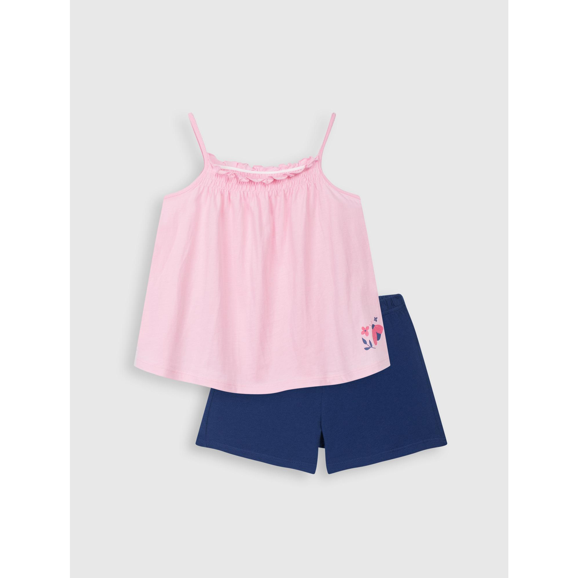 Bộ quần áo mặc nhà cotton cho bé gái CANIFA - 1LS21S001