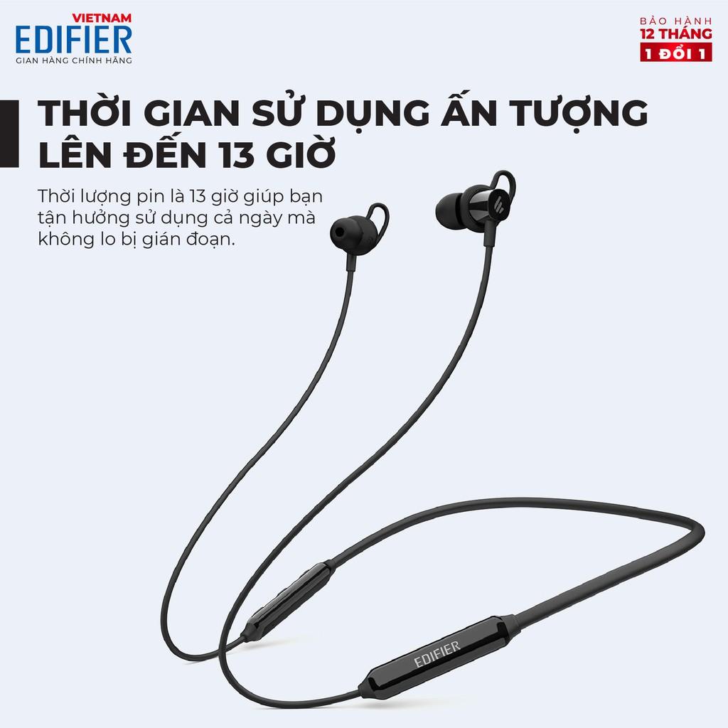 Tai nghe Bluetooth 5.1 EDIFIER W200BT Plus Âm thanh Stereo Chống nước IP54 - Hàng chính hãng