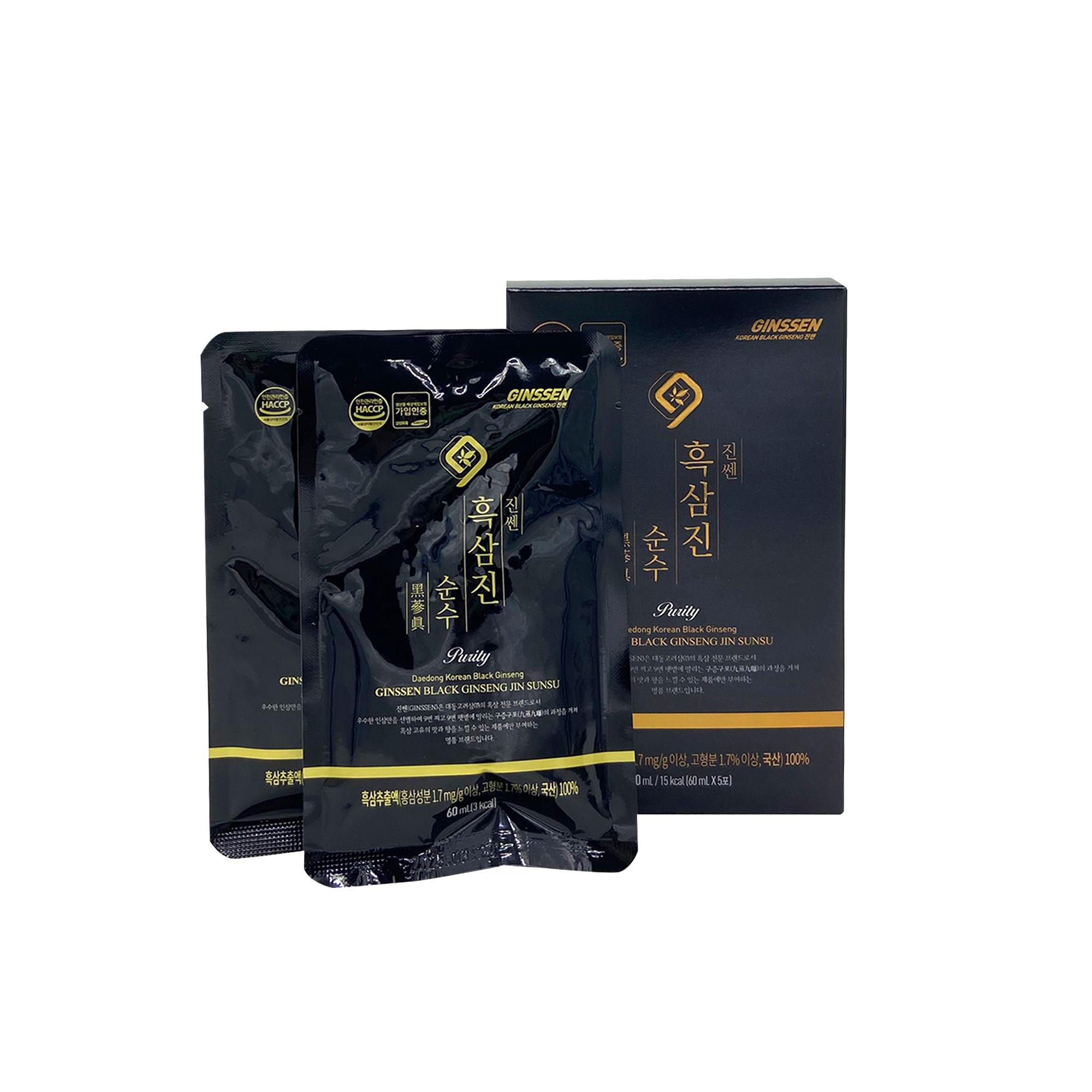 Nước Hắc Sâm Nguyên Chất Daedong 60ml x 30 gói dành cho nam giới giúp tăng cường sinh lực, ngăn ngừa bệnh tim mạch, tăng cường chức năng gan