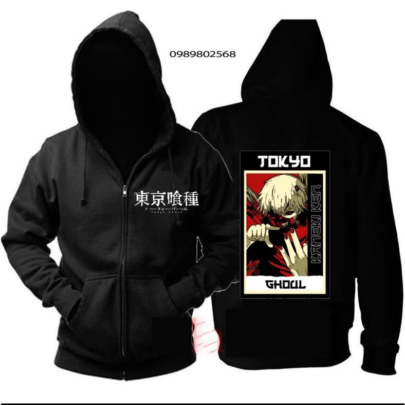 HOT TOP 4 Áo khoác nỉ HÌNH Tokyo Ghoul kaneki anime giá rẻ kèm chất lượng