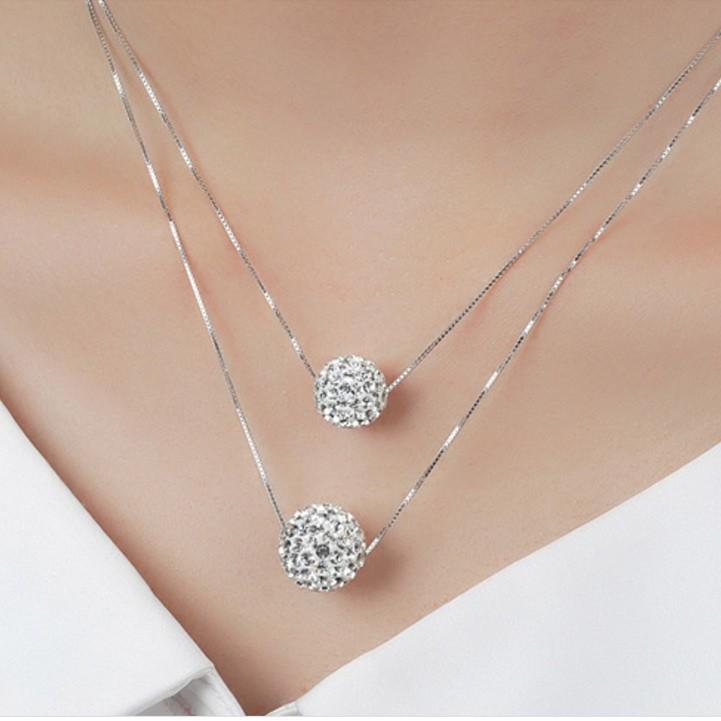 Dây chuyền trái châu 2 tầng BHDC178