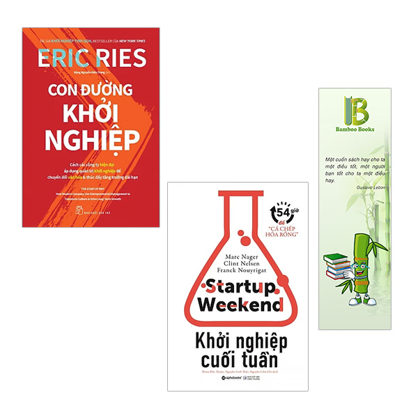 Combo 2 Cuốn Sách Khởi Nghiệp: Con Đường Khởi Nghiệp + Khởi Nghiệp Cuối Tuần (Tặng Kèm Bookmark Bamboo Books)