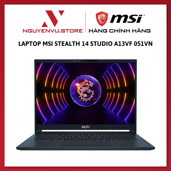 Laptop MSI Stealth 14 Studio A13VF 051VN - Hàng chính hãng