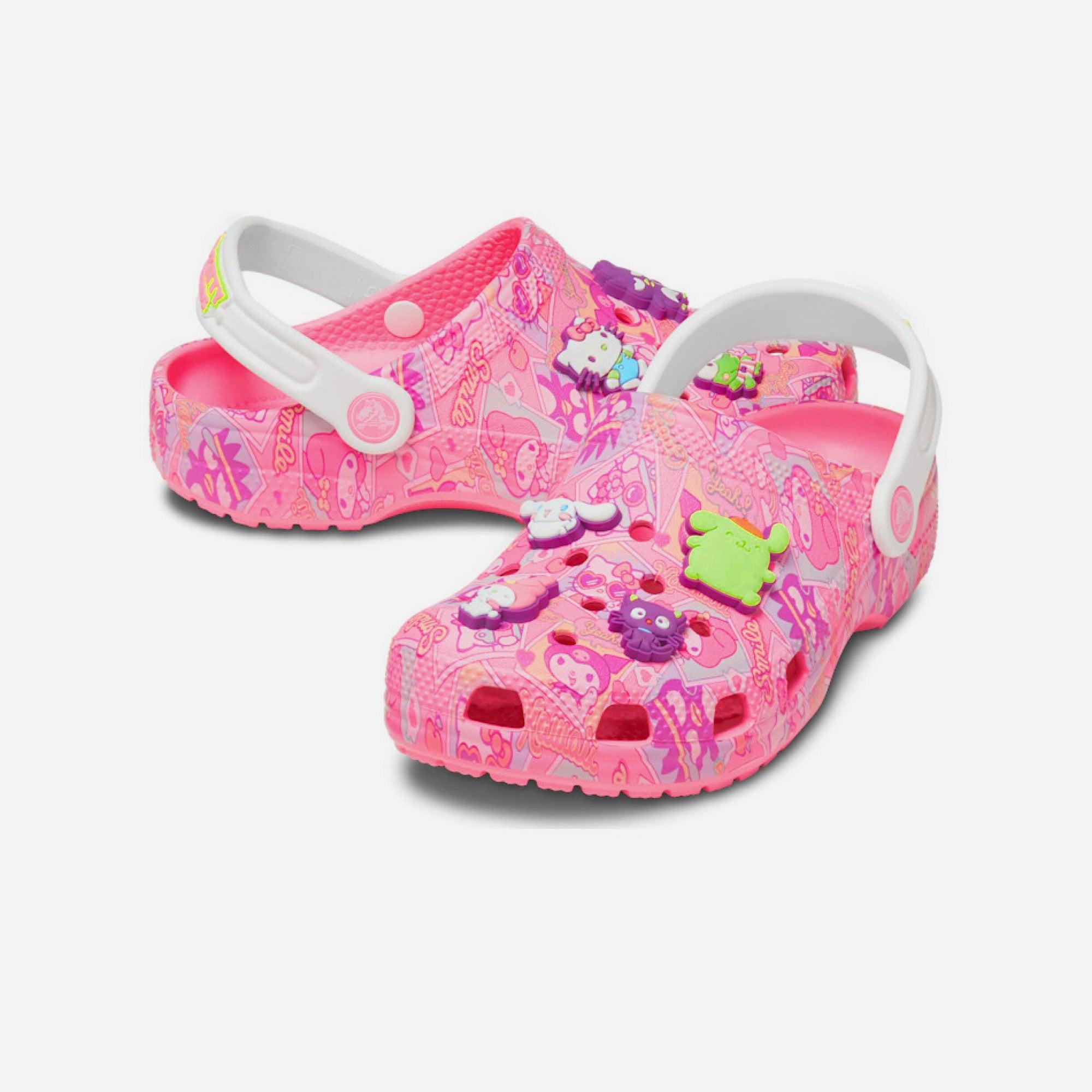 Giày lười trẻ em Crocs Classic Hello Kitty - 208103-680