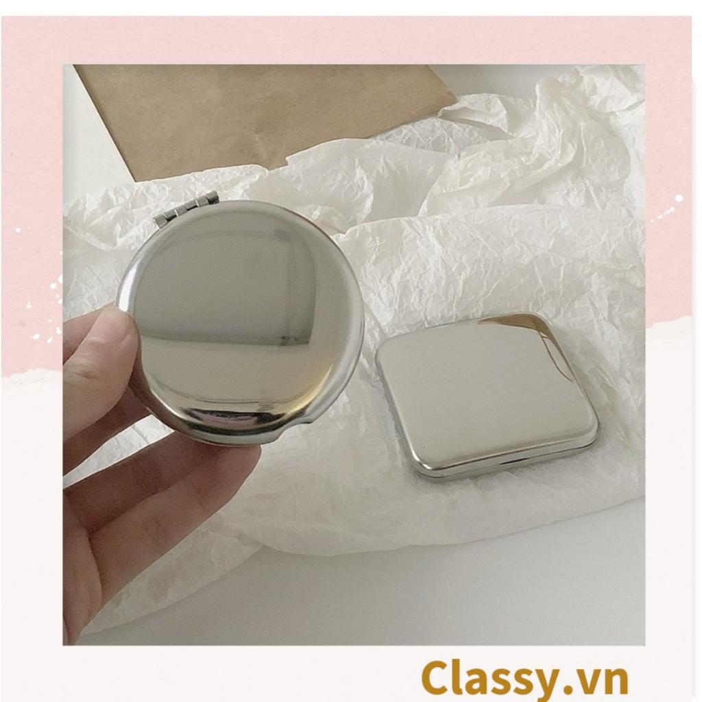 Gương trang điểm cầm tay mini 2 mặt bỏ túi, 6.5 cm , Gương cầm tay mini Hàn Quốc siêu cute, Gương hoạt hình PK1731