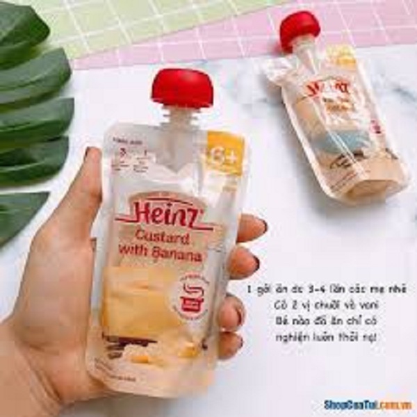 Váng sữa Heinz Custard with Banana cho bé từ 6 tháng - Túi 120g