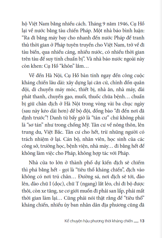 Sách Kể Chuyện Hậu Phương Thời Kháng Chiến