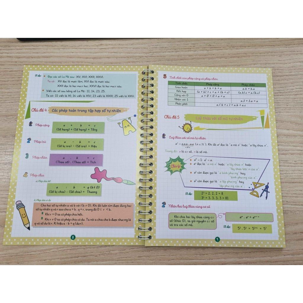 Sách - Notebook Toán 6 - Dùng Chung Cho Các Bộ SGK Hiện Hành - Hồng Ân