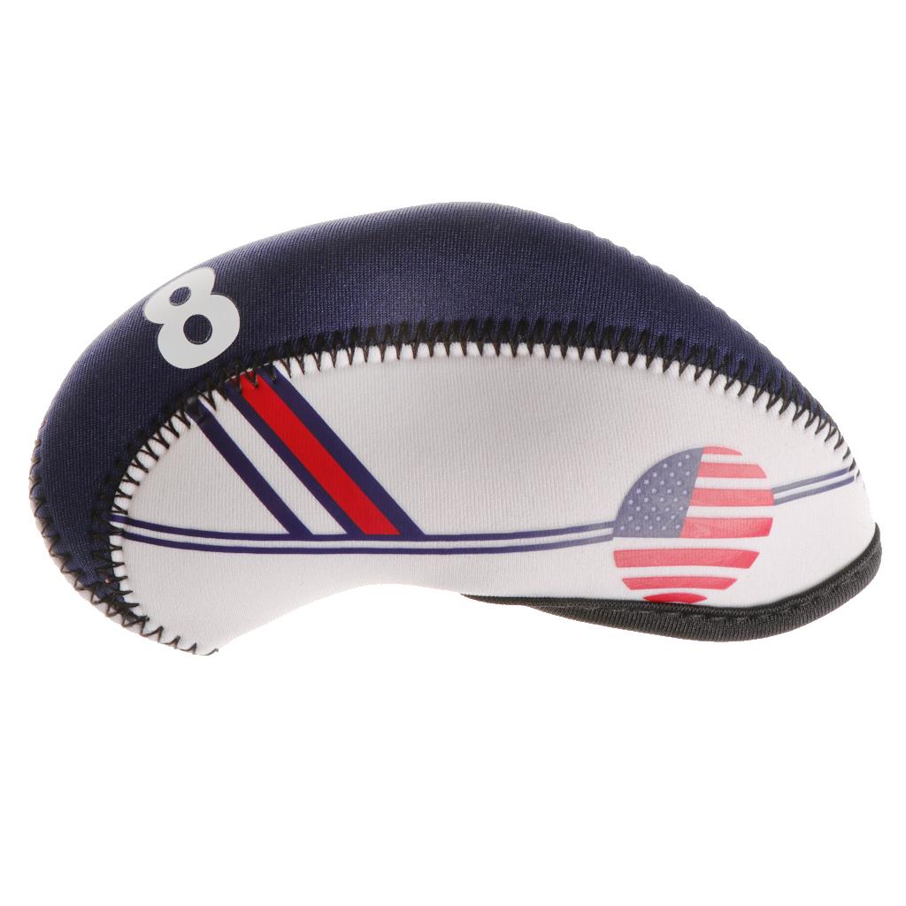 Set 10 Vỏ Bọc Đầu Gậy Golf Bằng Nylon Chống Thấm Nước Tiện Lợi
