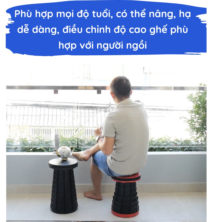 GHẾ XẾP STOOL 9 nấc