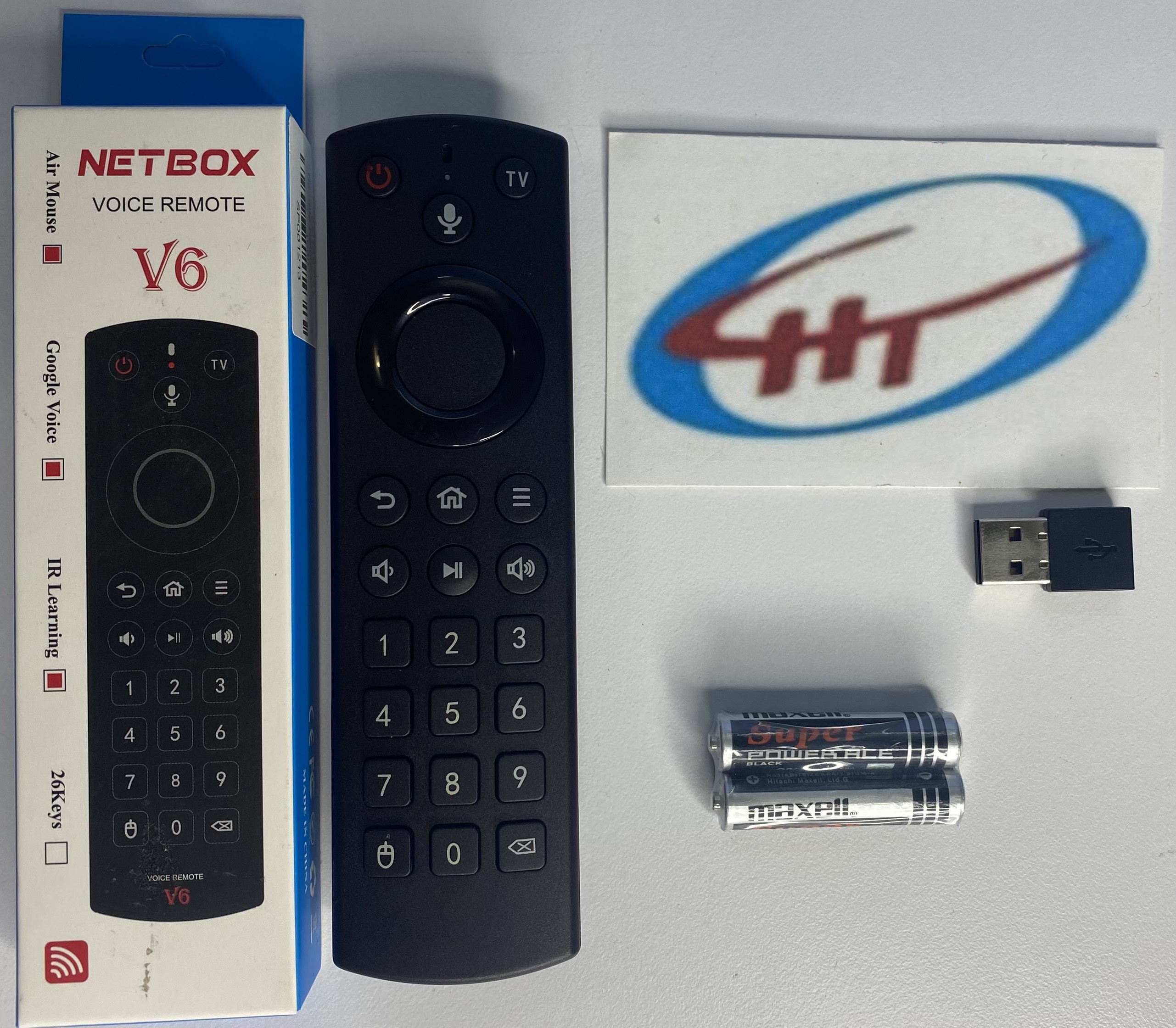 ĐIỀU KHIỂN GIỌNG NÓI NETBOX V6,KÈM PIN AAA CÓ NÚT SỐ BẤM MẬT KHẨU DỄ DÀNG DÙNG CHO TIVI SMART,ANDROIL TIVI BOX ,HÀNG CHÍNH HÃNG