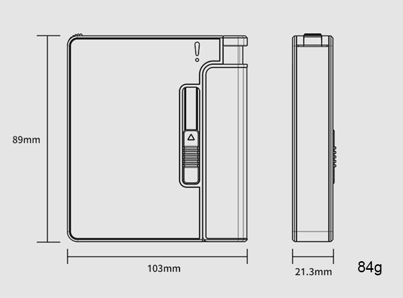 Hộp Đựng Thuốc 20 Điếu Focus YH117 Có Thể Lắp Bật Lửa