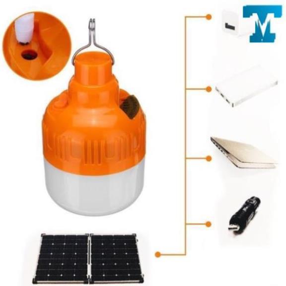 Bóng Đèn LED Tích Điện 100W – 150W Sạc Tích Điện 3 Chế Độ Siêu Sáng