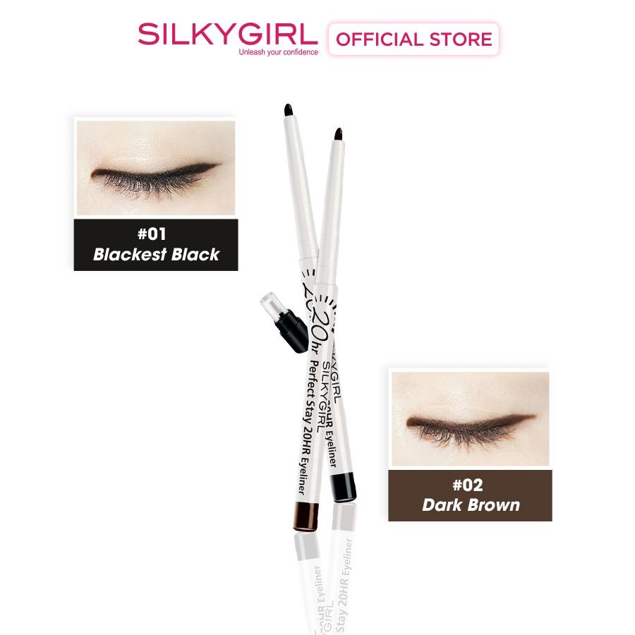 Chì Kẻ Viền Mắt Silkygirl Perfect Stay 20HR Eyeliner 0.28g