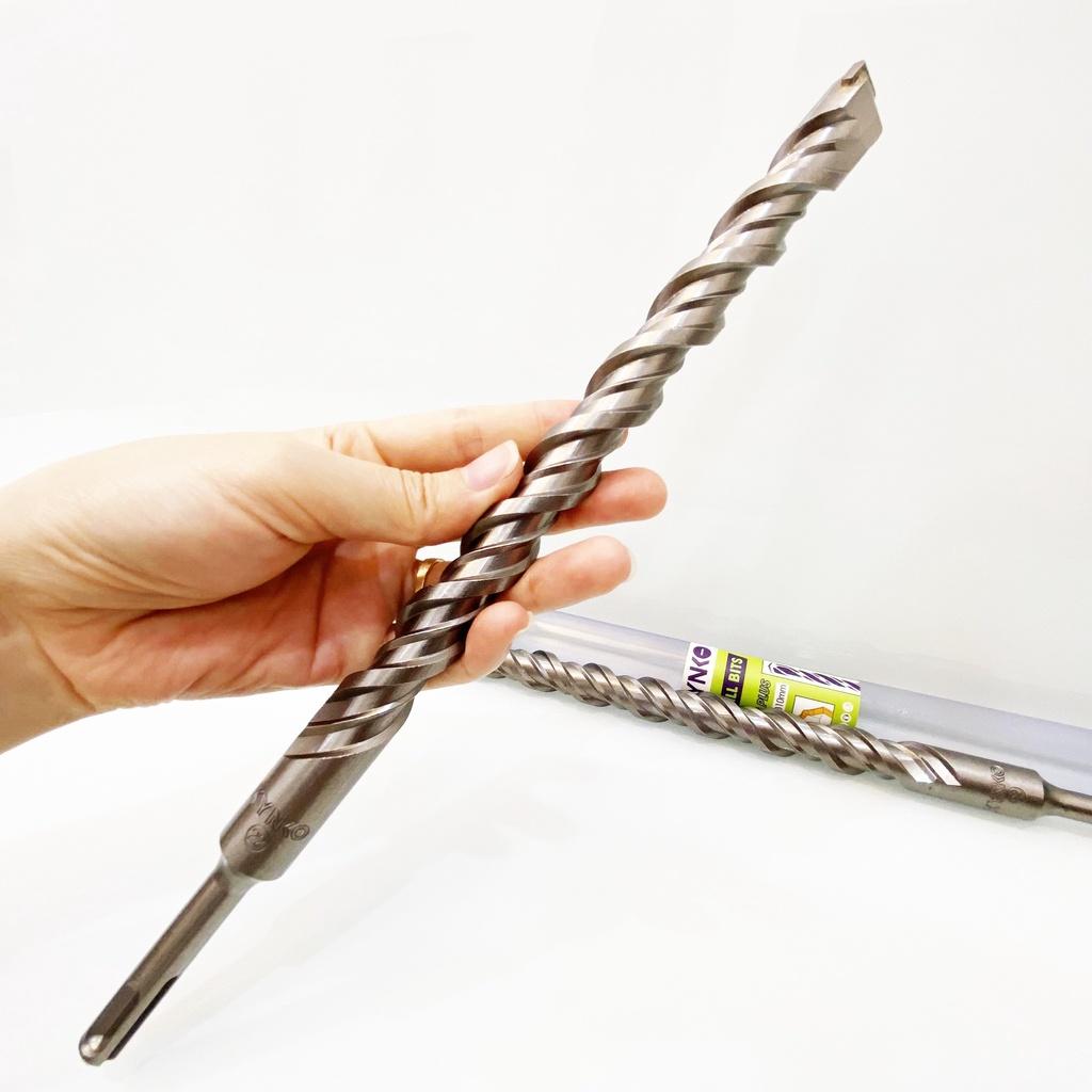 MŨI KHOAN BÊ TÔNG SDS ĐƯỜNG KÍNH PHI Ø22 DÀI 310MM XUYÊN TƯỜNG ĐẦU DẸT KYNKO MKBTXT-22310