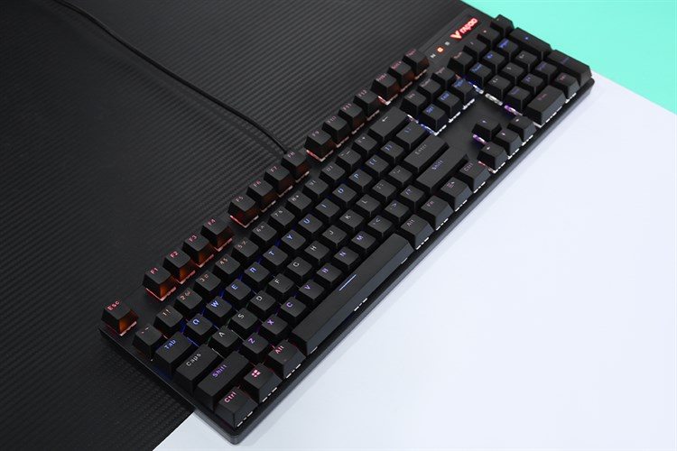 Bàn Phím Cơ Rapoo V500 Pro USB Yellow Blue - Hàng chính hãng Nam Thành phân phối