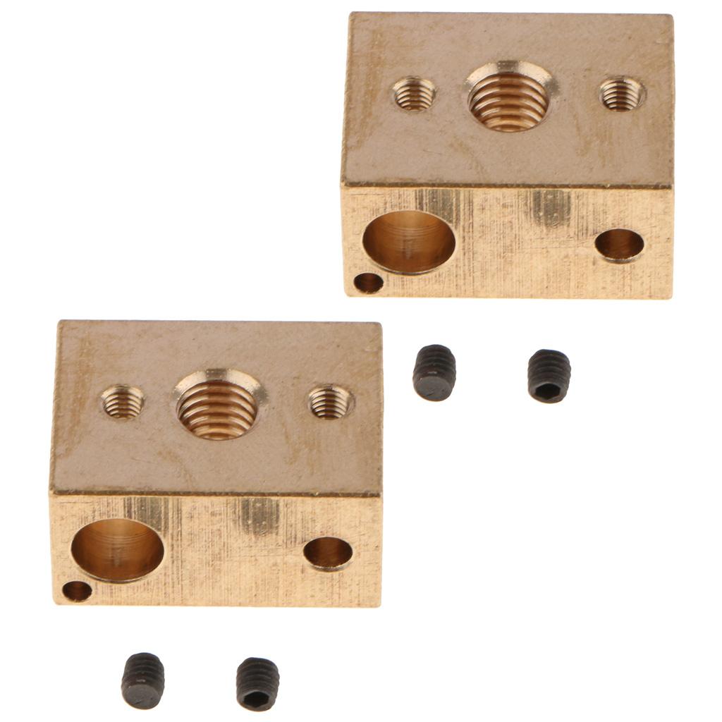 Sunnimix Đồng V6 Nóng Chặn Cho 3D Máy In Phần Giàn Phơi Hotend Nhiệt Khối 2 Chiếc