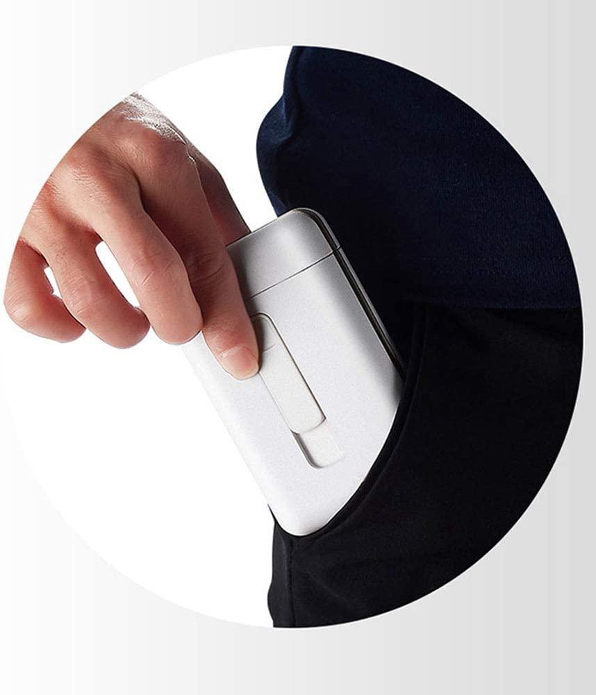 Hộp đựng kèm bật lửa HỘP 20 điếu thông thường xách tay King Size Bật lửa USB Bật lửa điện Windproof không lửa 2 trong 1 có thể sạc lại