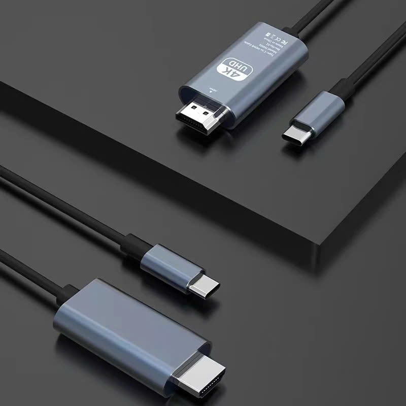 Dây Cáp Chuyển Đổi USB Type C To HDMI 4K 60Hz Dài 1.8M - Hàng Nhập Khẩu