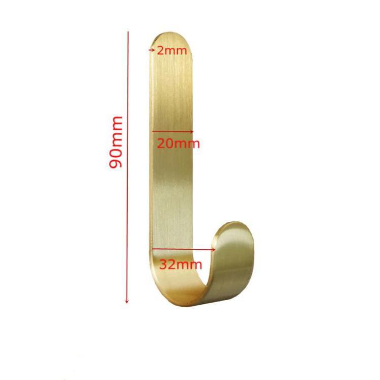 Bộ 5 móc treo quần áo vật dụng dán tường GoldenHome Hook - AsiaMart