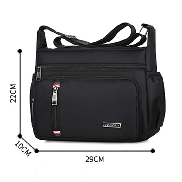 Túi xách, túi đeo chéo nữ vải dù 5 ngăn chống nước, chống xước cao cấp size 29cm TUI-63