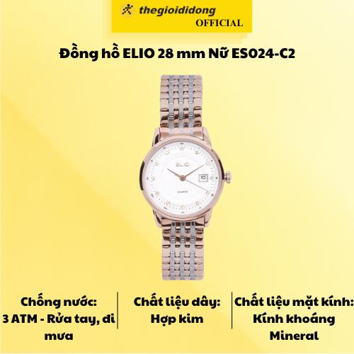 Đồng hồ ELIO 28 mm Nữ ES024-C2 - Hàng Chính Hãng