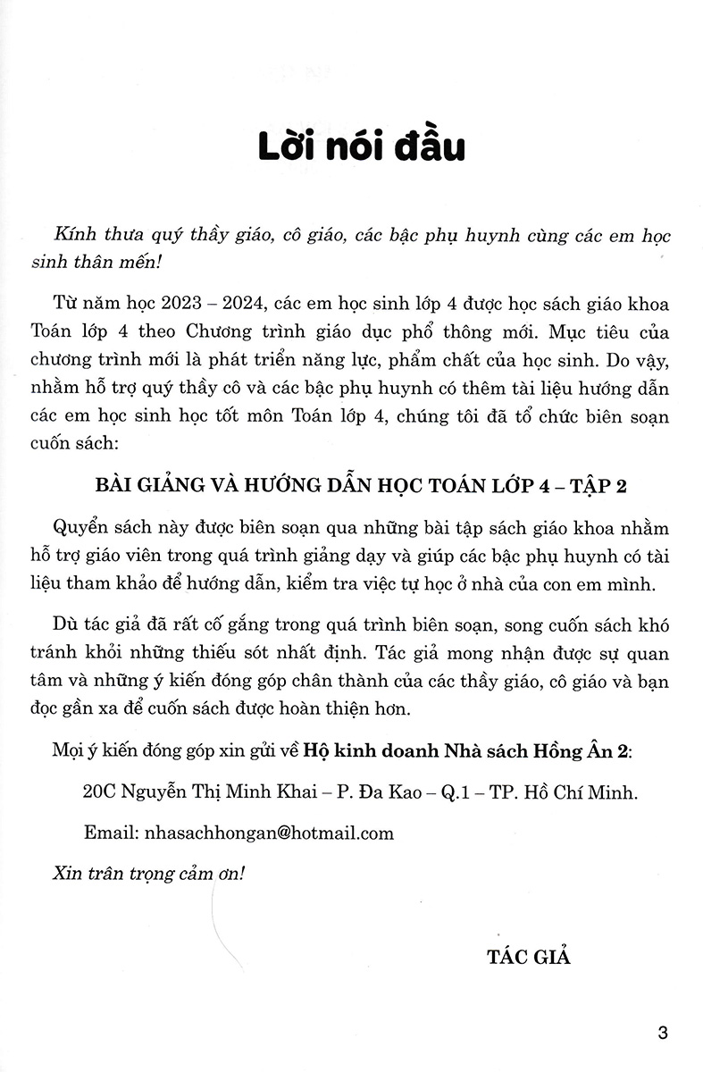 Bài Giảng Và Hướng Dẫn Học Toán Lớp 4 - Tập 2 _HA