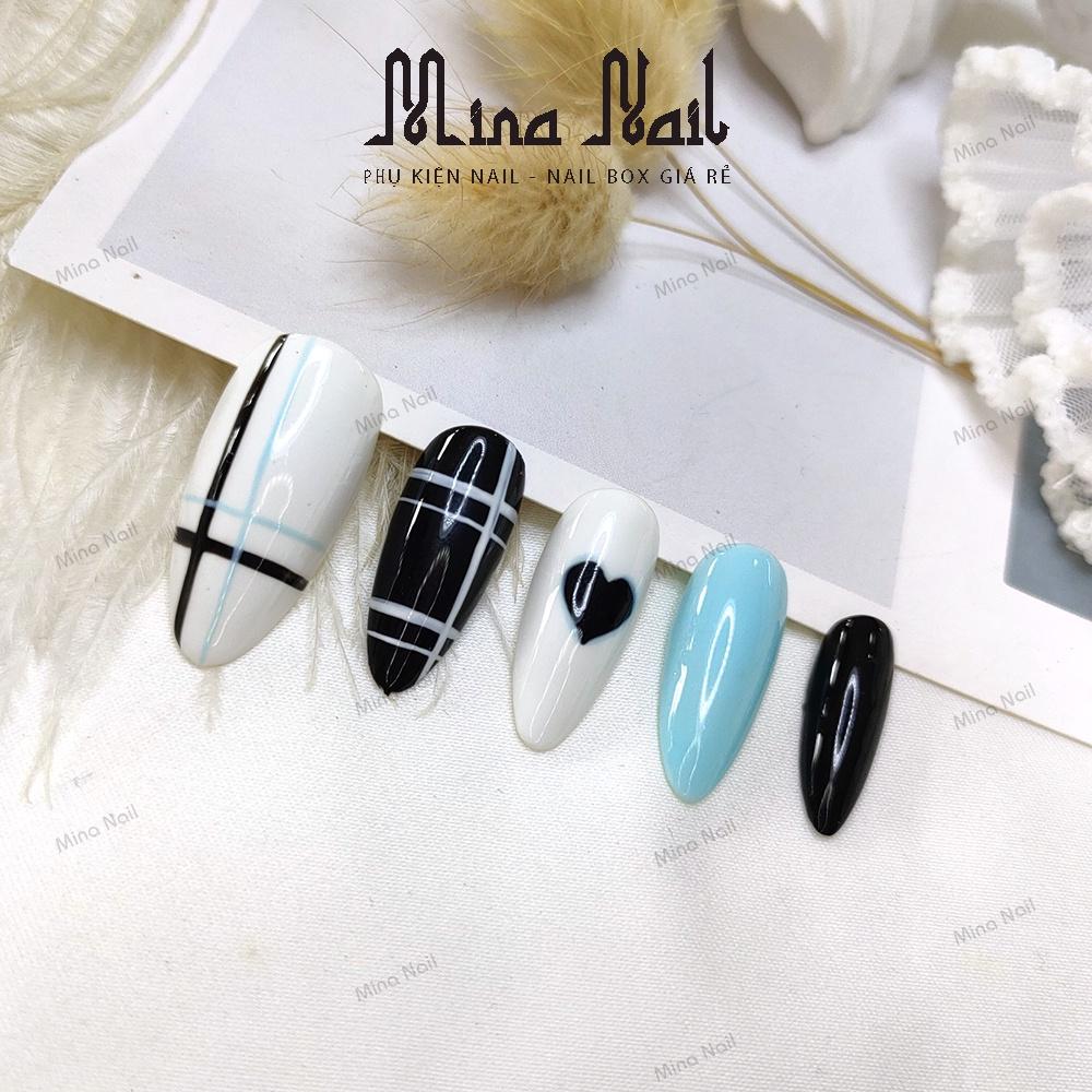 Nail Box Móng Úp Thiết Kế Đo Size Theo Yêu Cầu Kẻ Trái Tim NB049 150