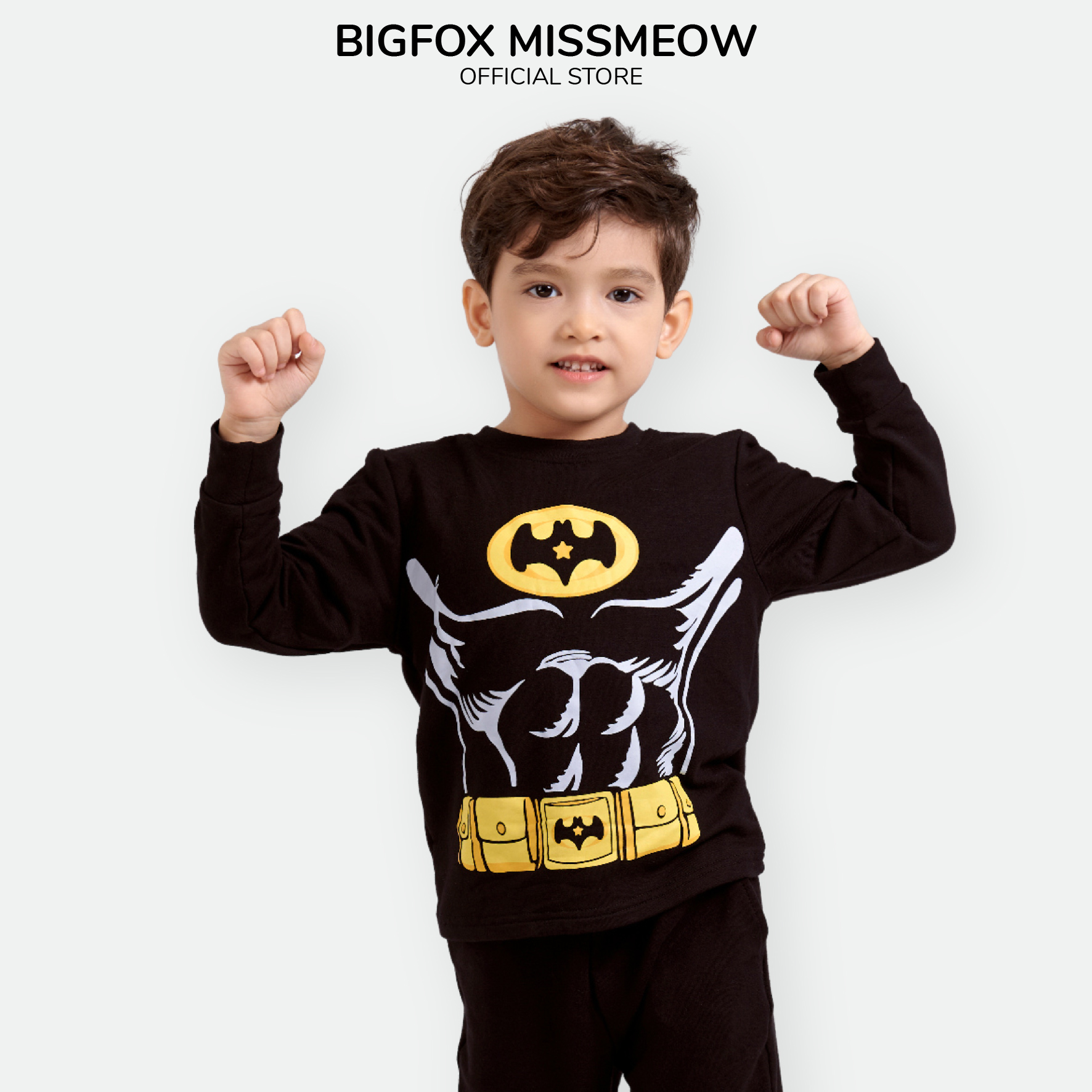 Bộ bé trai BIGFOX - MISS MEOW thu đông, bộ dài tay cho bé hóa trang halloween 12 - 29kg