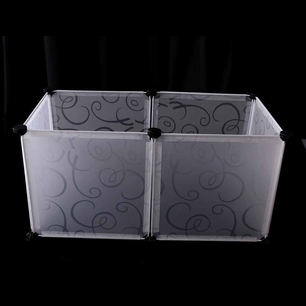2pcs 6 Panels Hamster Pen Small Animal Playpen Indoor/Outdoor Enclosure Cage