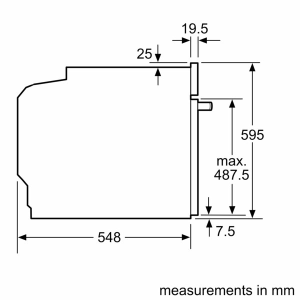 Lò Nướng Âm Tủ Bosch HBG5585S6B Series 6, Dung Tích 71l, Home Connect, Điều Khiển Cảm Ứng, Nhập Đức, , Hàng Chính Hãng