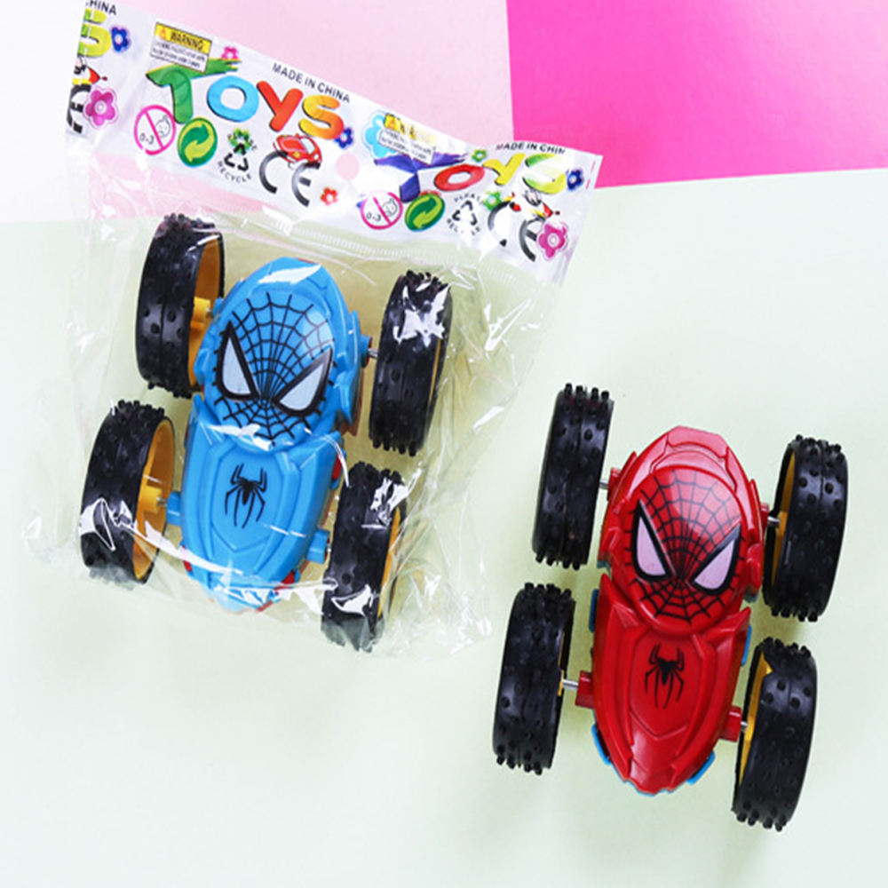 Đồ chơi xe ô tô địa hình bánh đà quán tính, chống lật 360 độ chạy trên mọi địa hình, nhựa nguyên sinh an toàn, hình người nhện Spider Men, Dan House DH11-Hàng chính hãng