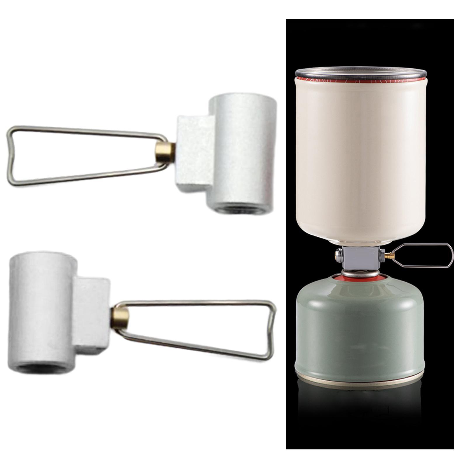 2x Gas Refill Adapter Kit Replacement Portable Stove Cartridge Canister Connector for Camping Outdoor