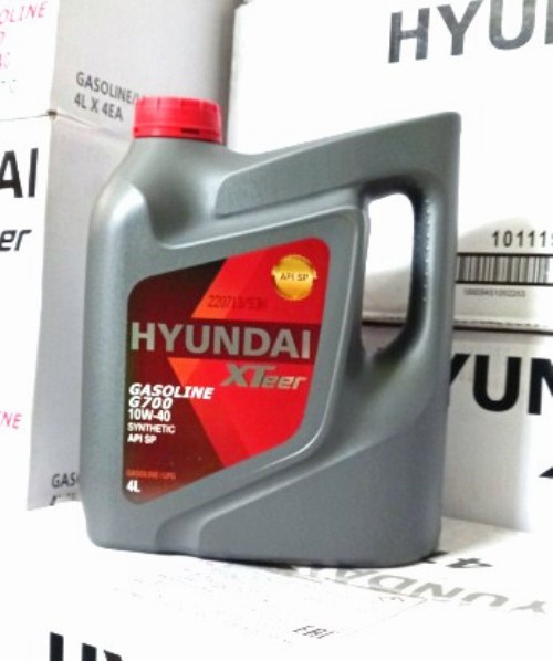 Dầu nhớt ô tô máy xăng Hyundai Gasoline G700 10W40- SP- 4L