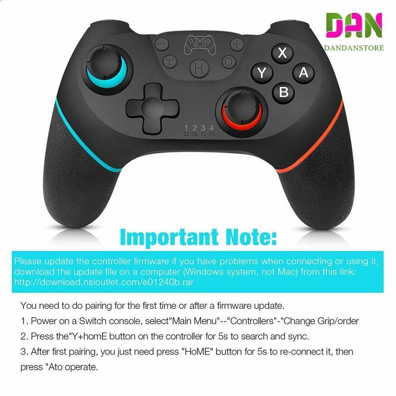 Tay Cầm Chơi Game Bluetooth Không Dây Với 6 Trục Cho Nintendo Switch Pro