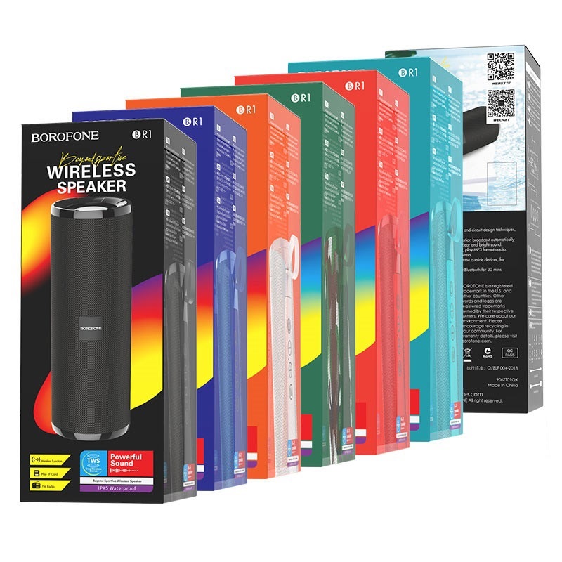 Loa bluetooh đa năng Borofone BR1 Beyond wireless V5.0, kết nối 2 loa cùng lúc, chống nước IPX5 - Hàng Chính Hãng