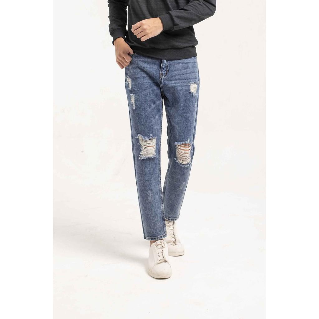 Quần jeans nam ARISTINO AJN00209 dáng suông nam tính