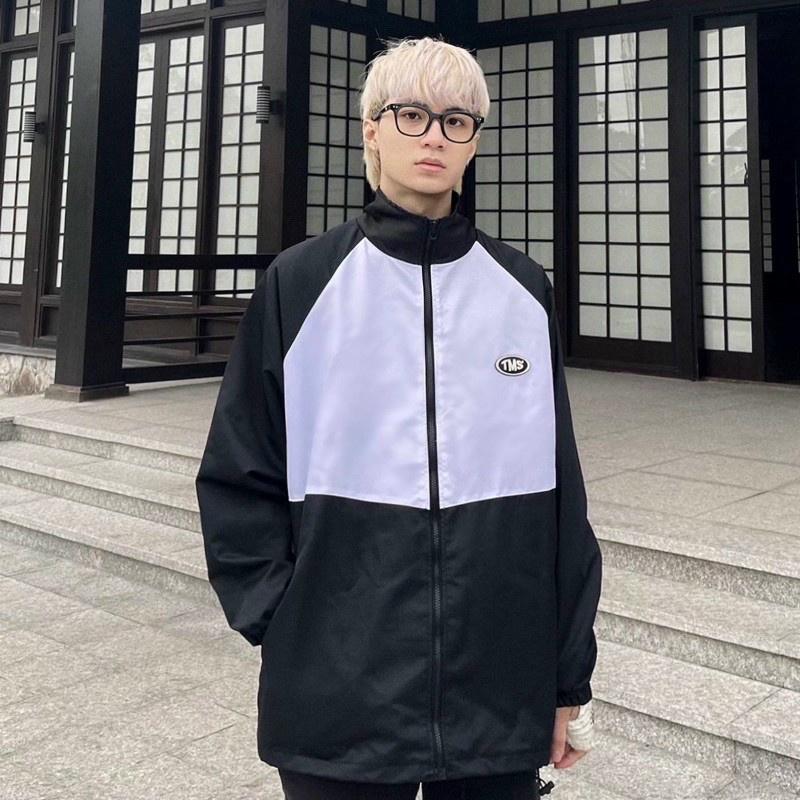 Áo Khoác Dù TMS LOGO MIDSIDE Nam Nữ Ulzzang Unisex Form Rộng Bomber 7zia Jacket - SHOPMAP